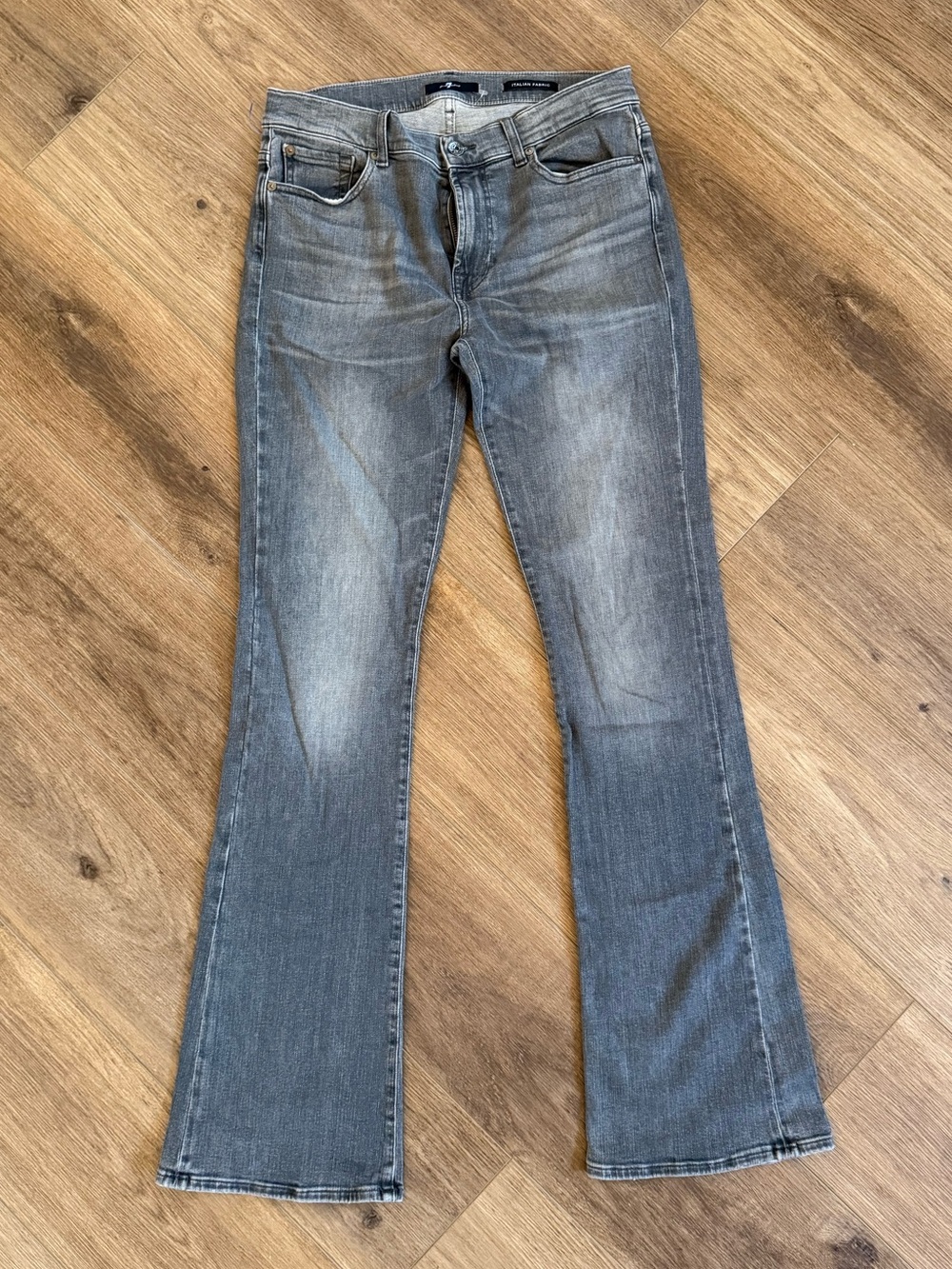 7 For All Mankind Women's Gray Baby Boot Cut Jeans Size 31